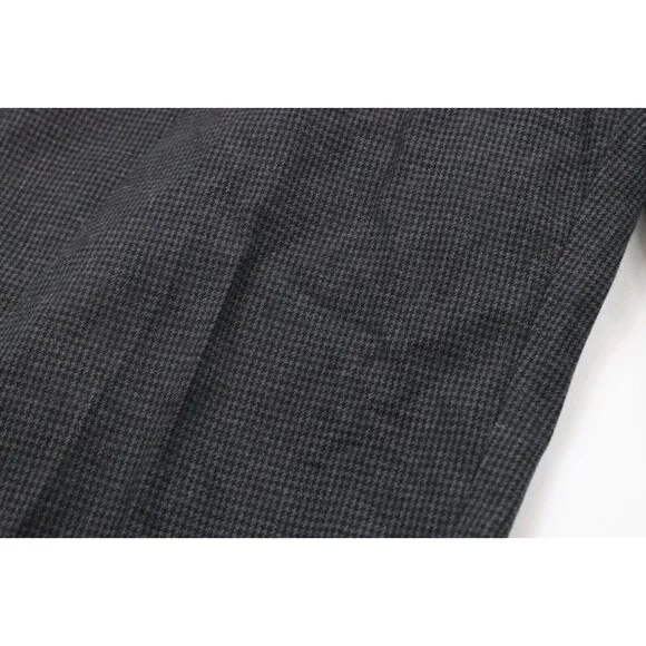 Vintage 90s Ralph Lauren Mens 34x32 Wool Blend Houndstooth Wide Leg Chino Pants